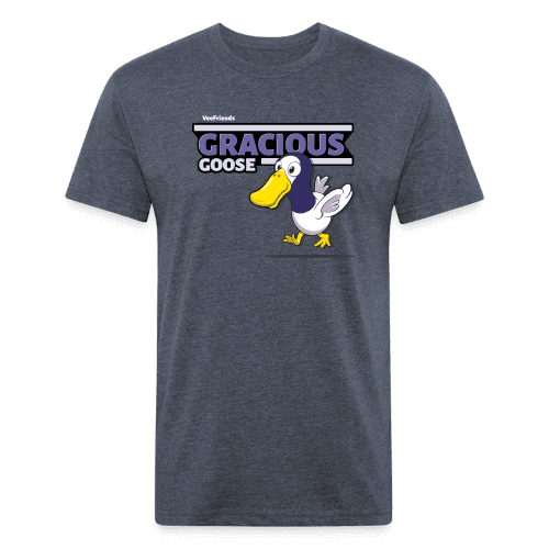 Gracious Goose Character Comfort Adult Tee - heather navy