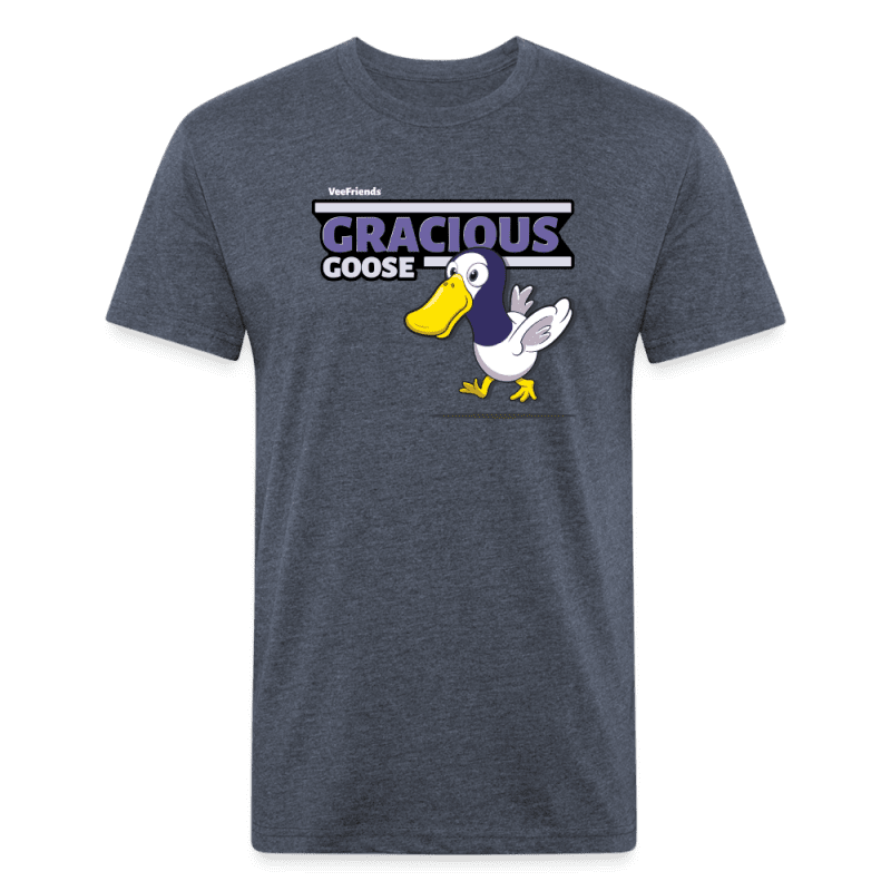 Gracious Goose Character Comfort Adult Tee - heather navy