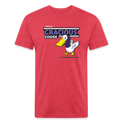 Gracious Goose Character Comfort Adult Tee - heather red