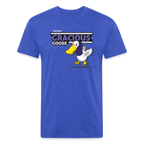 Gracious Goose Character Comfort Adult Tee - heather royal