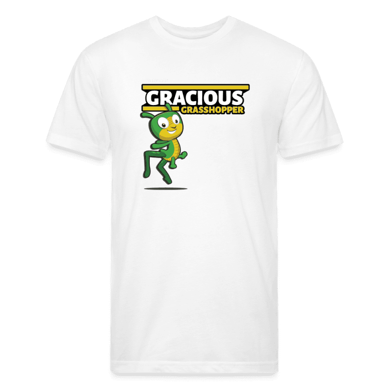 Gracious Grasshopper Character Comfort Adult Tee - white