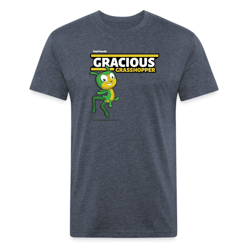 Gracious Grasshopper Character Comfort Adult Tee - heather navy