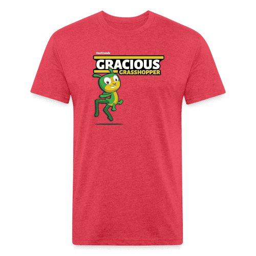 Gracious Grasshopper Character Comfort Adult Tee - heather red