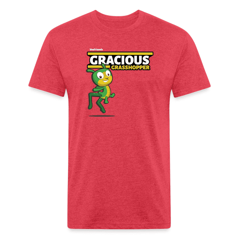 Gracious Grasshopper Character Comfort Adult Tee - heather red