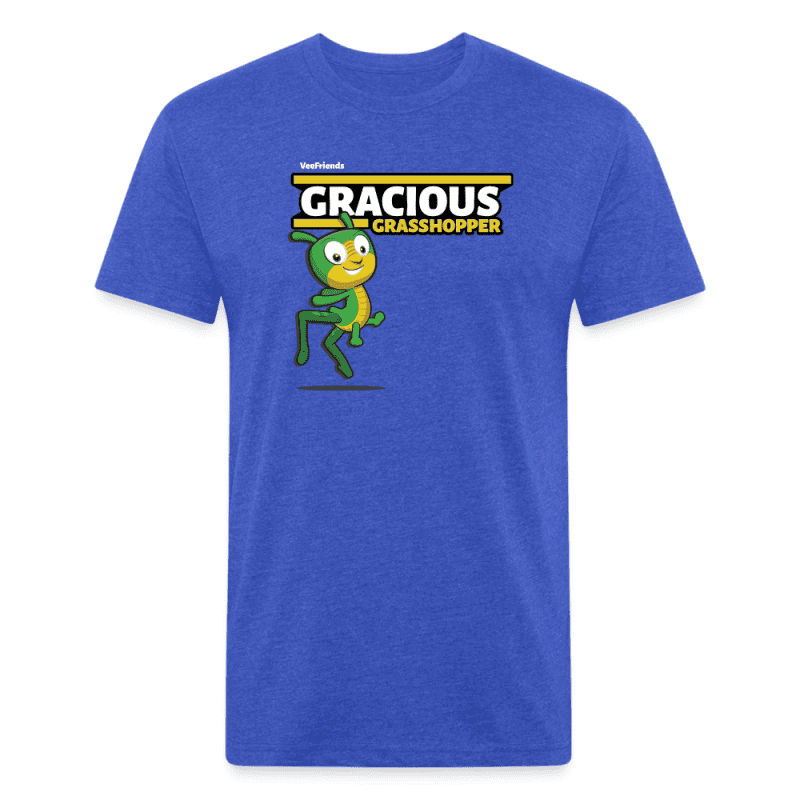 Gracious Grasshopper Character Comfort Adult Tee - heather royal