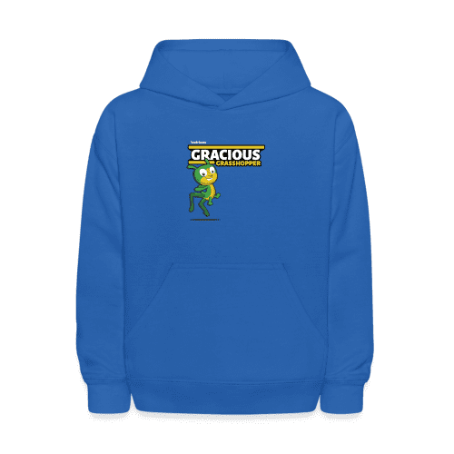 Gracious Grasshopper Character Comfort Kids Hoodie - royal blue