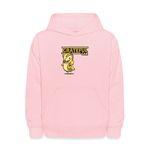 Grateful Gar Character Comfort Kids Hoodie - pink