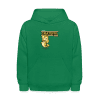 Grateful Gar Character Comfort Kids Hoodie - kelly green