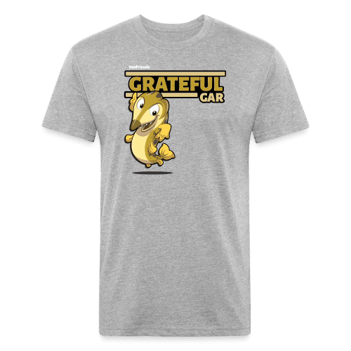 Grateful Gar Character Comfort Adult Tee - heather gray