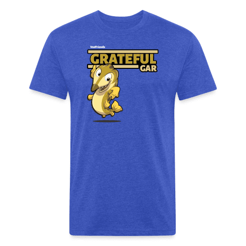 Grateful Gar Character Comfort Adult Tee - heather royal