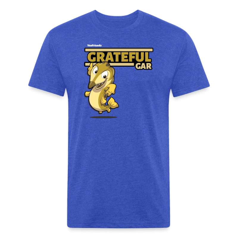 Grateful Gar Character Comfort Adult Tee - heather royal