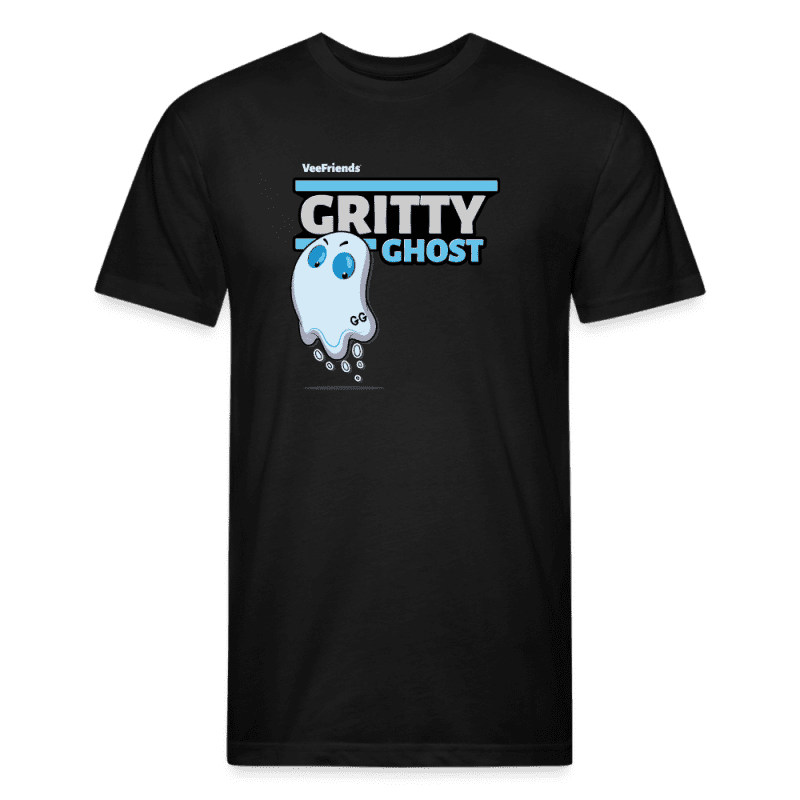 Gritty Ghost Character Comfort Adult Tee - black