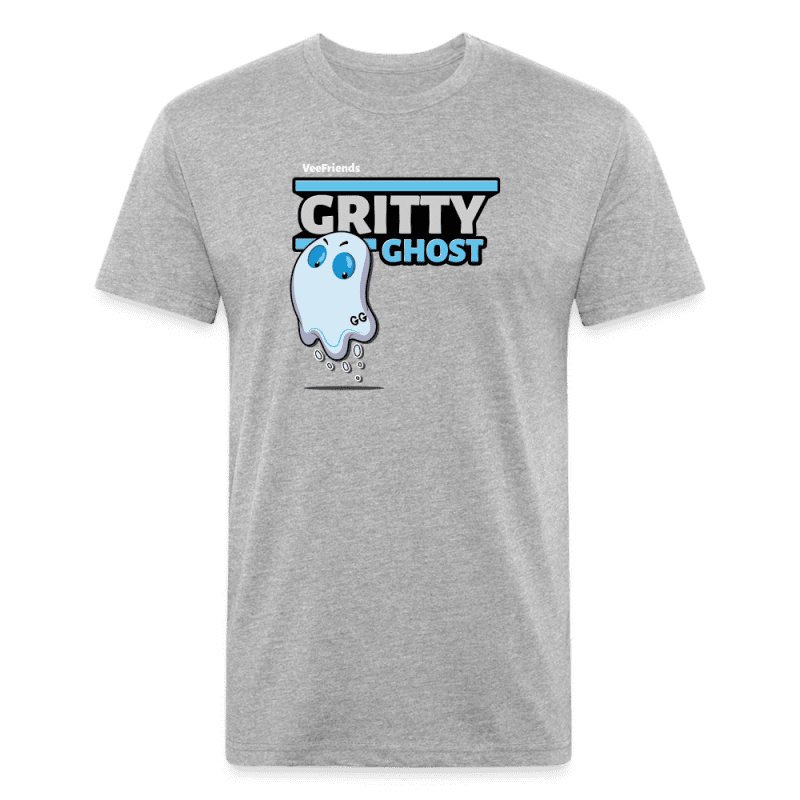 Gritty Ghost Character Comfort Adult Tee - heather gray