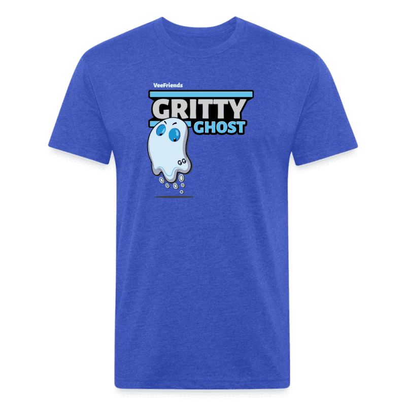 Gritty Ghost Character Comfort Adult Tee - heather royal