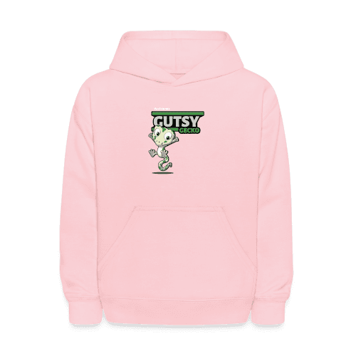 Gutsy Gecko Character Comfort Kids Hoodie - pink