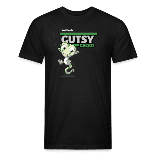 Gutsy Gecko Character Comfort Adult Tee - black