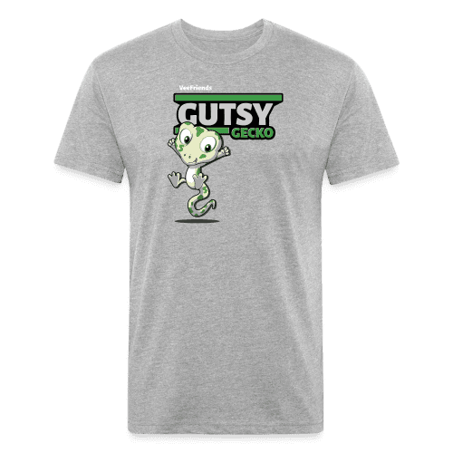 Gutsy Gecko Character Comfort Adult Tee - heather gray