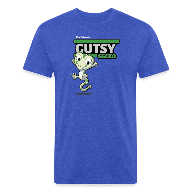 Gutsy Gecko Character Comfort Adult Tee - heather royal