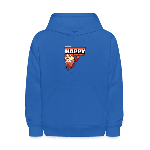 Happy Hermit Crab Character Comfort Kids Hoodie - royal blue