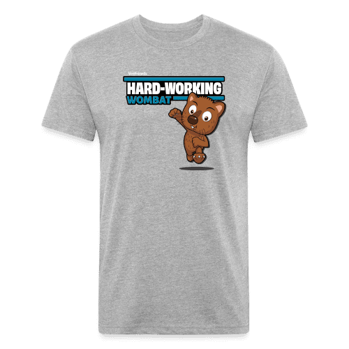 Hard-Working Wombat Character Comfort Adult Tee - heather gray