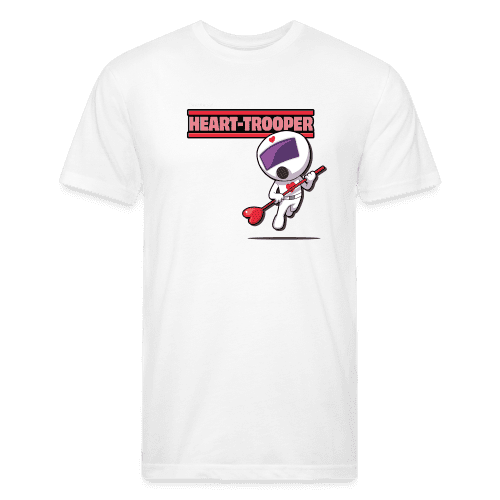 Heart-Trooper Character Comfort Adult Tee - white