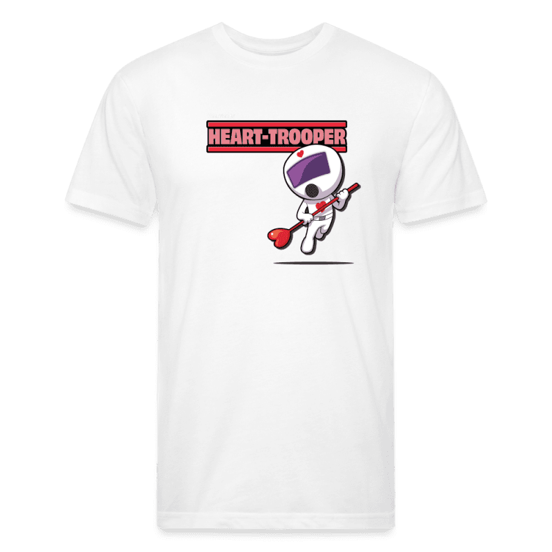 Heart-Trooper Character Comfort Adult Tee - white