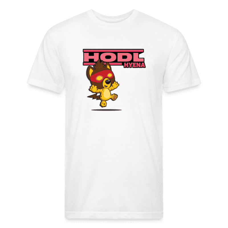 Hodl Hyena Character Comfort Adult Tee - white