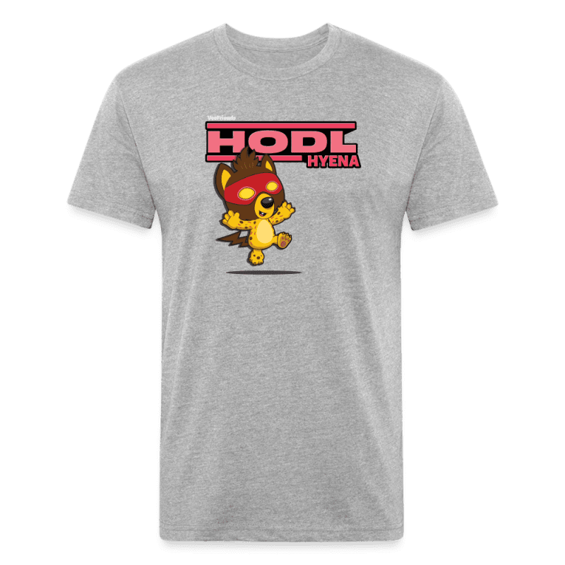 Hodl Hyena Character Comfort Adult Tee - heather gray