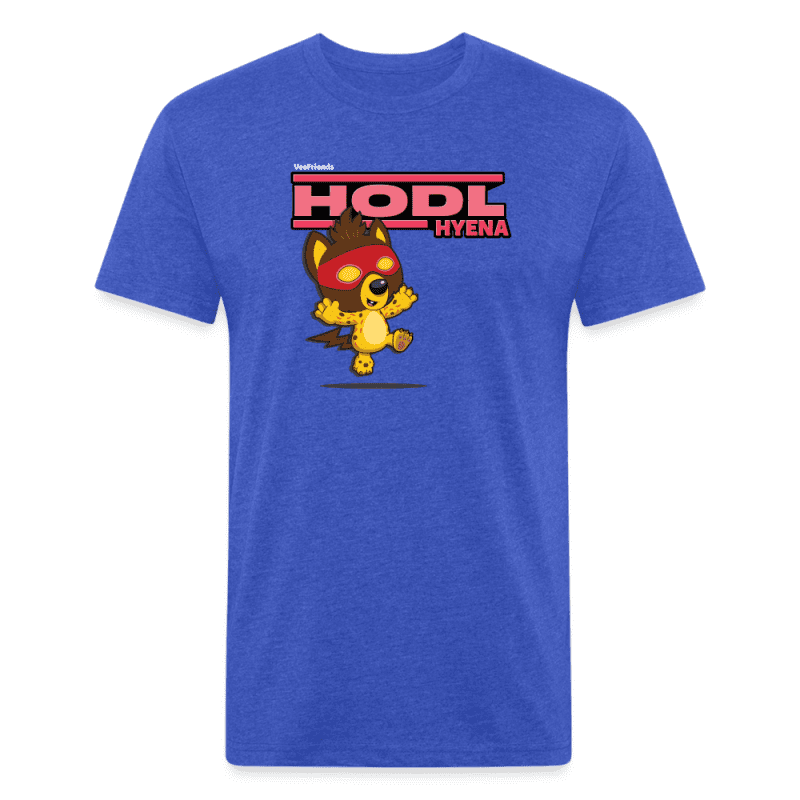 Hodl Hyena Character Comfort Adult Tee - heather royal