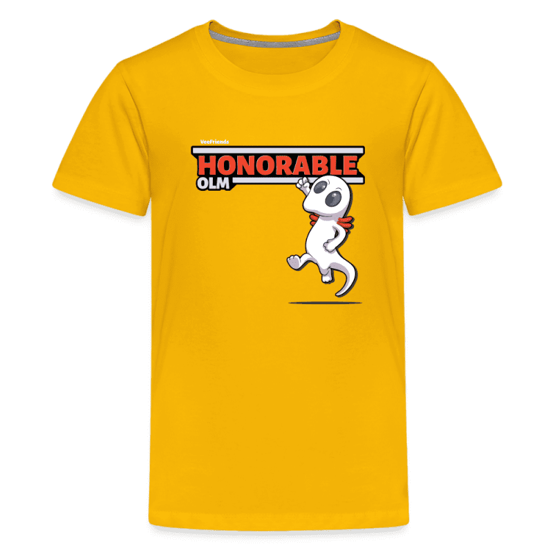 Honorable Olm Character Comfort Kids Tee - sun yellow