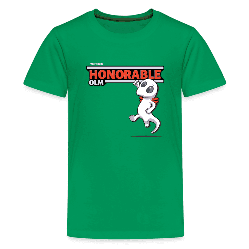 Honorable Olm Character Comfort Kids Tee - kelly green