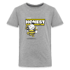 Honest Honey Bee Character Comfort Kids Tee - heather gray