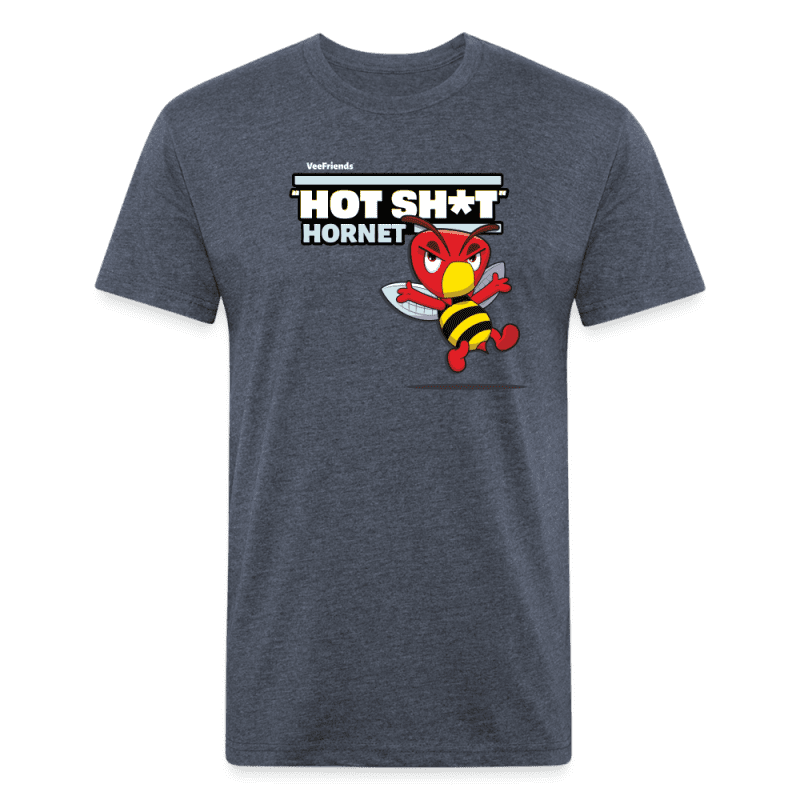 "Hot Sh*t" Hornet Character Comfort Adult Tee - heather navy