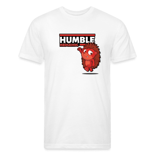 Humble Hedgehog Character Comfort Adult Tee - white