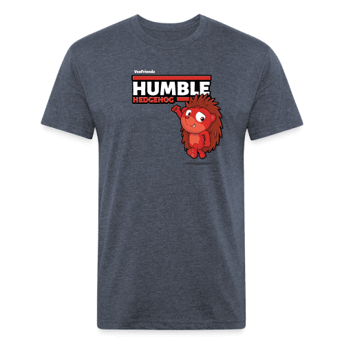 Humble Hedgehog Character Comfort Adult Tee - heather navy