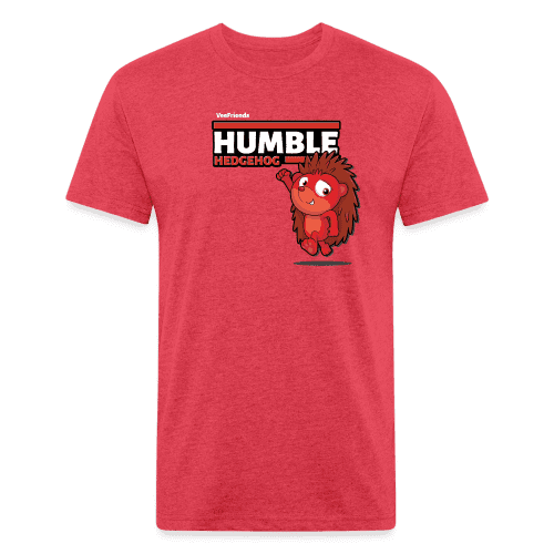 Humble Hedgehog Character Comfort Adult Tee - heather red