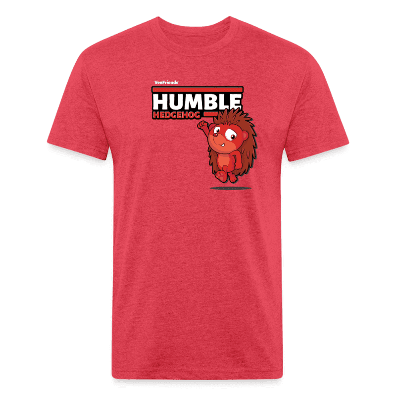 Humble Hedgehog Character Comfort Adult Tee - heather red