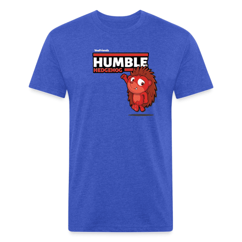 Humble Hedgehog Character Comfort Adult Tee - heather royal