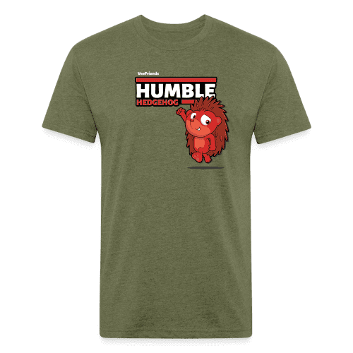 Humble Hedgehog Character Comfort Adult Tee - heather military green