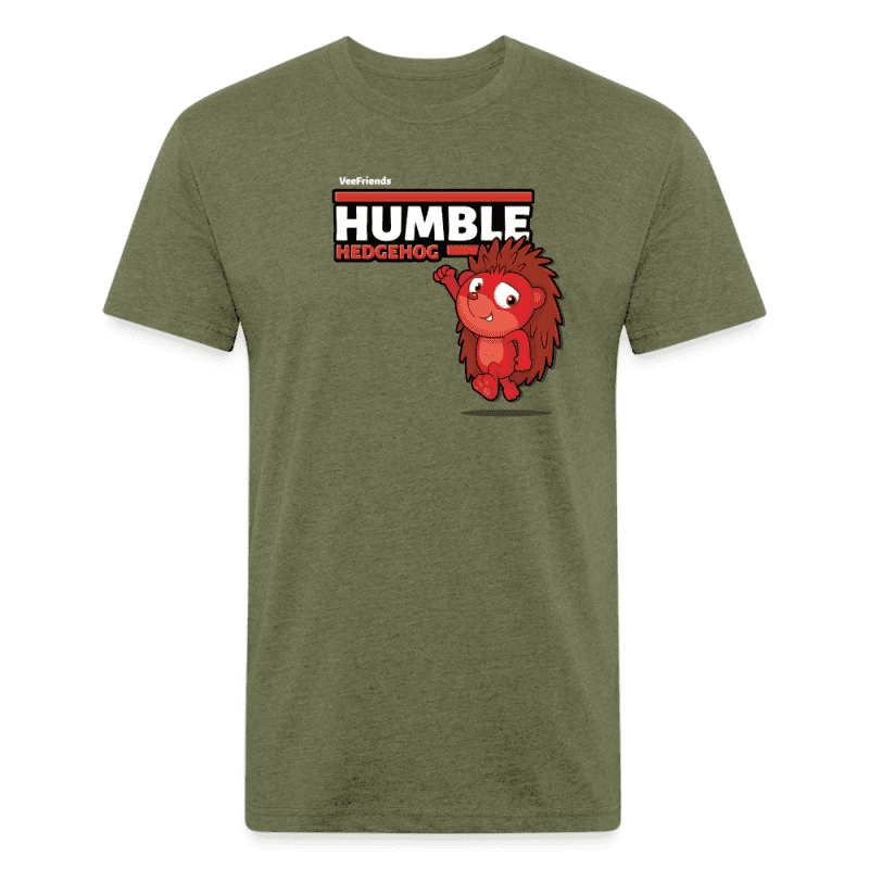 Humble Hedgehog Character Comfort Adult Tee - heather military green