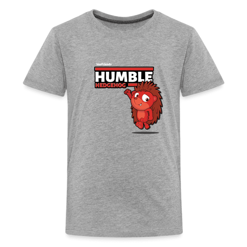 Humble Hedgehog Character Comfort Kids Tee - heather gray