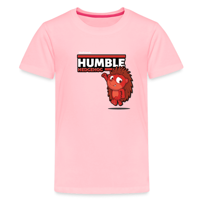 Humble Hedgehog Character Comfort Kids Tee - pink