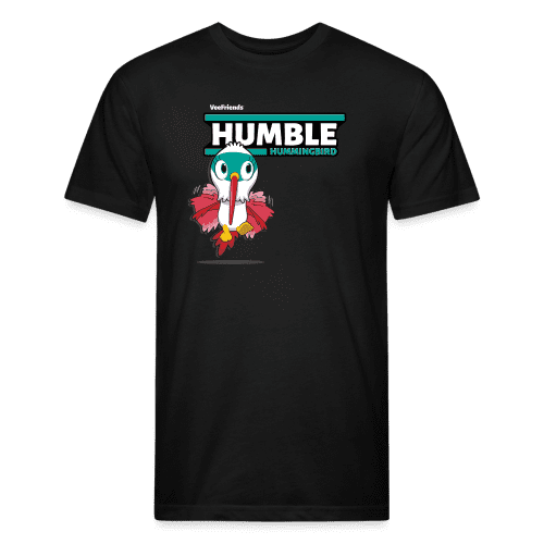 Humble Hummingbird Character Comfort Adult Tee - black