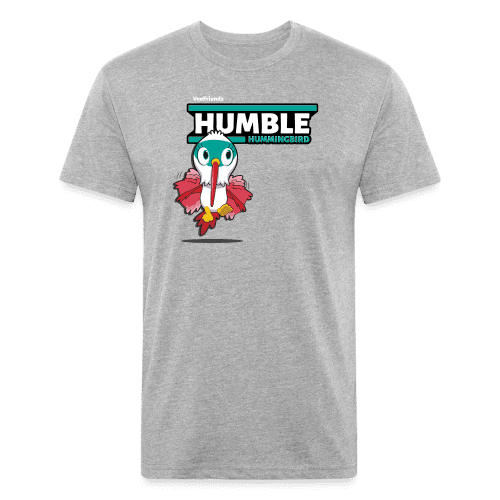 Humble Hummingbird Character Comfort Adult Tee - heather gray