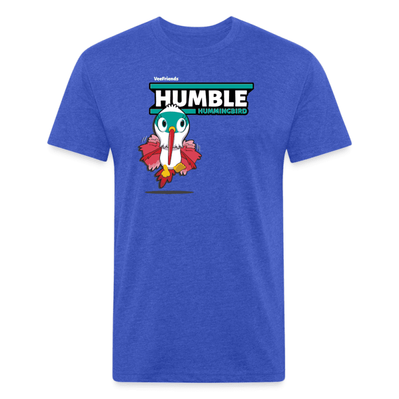 Humble Hummingbird Character Comfort Adult Tee - heather royal