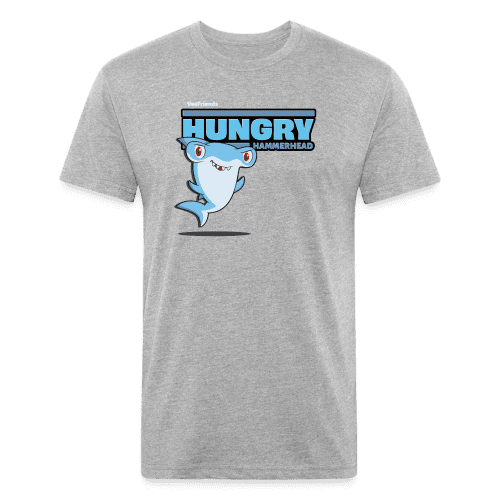 Hungry Hammerhead Character Comfort Adult Tee - heather gray