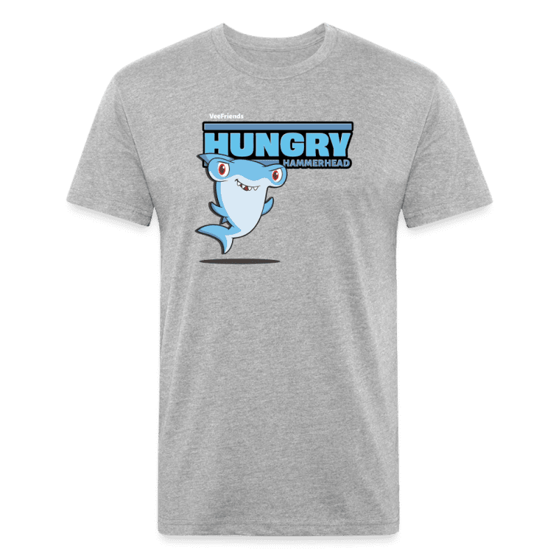 Hungry Hammerhead Character Comfort Adult Tee - heather gray