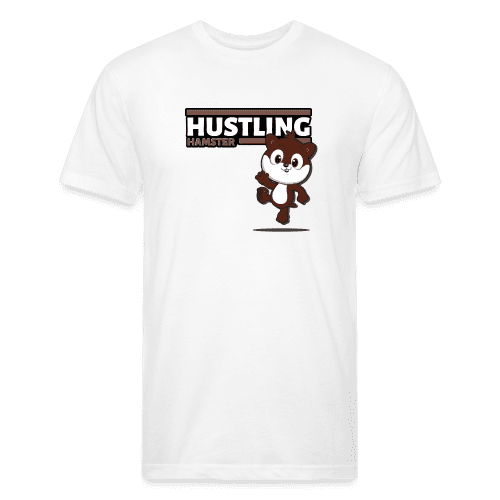 Hustling Hamster Character Comfort Adult Tee - white