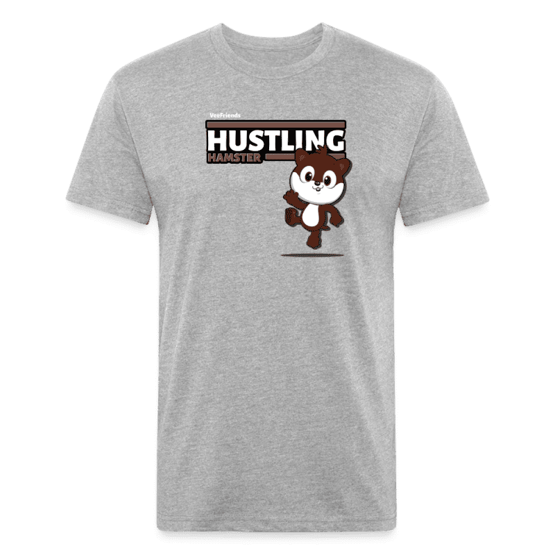 Hustling Hamster Character Comfort Adult Tee - heather gray