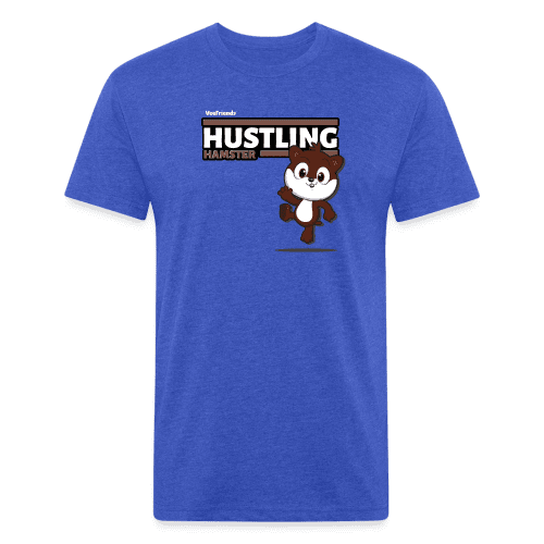 Hustling Hamster Character Comfort Adult Tee - heather royal